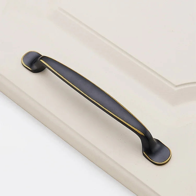 6226_128 Amerikanischer schwarzer Messing-Schubladengriff, 6226_128