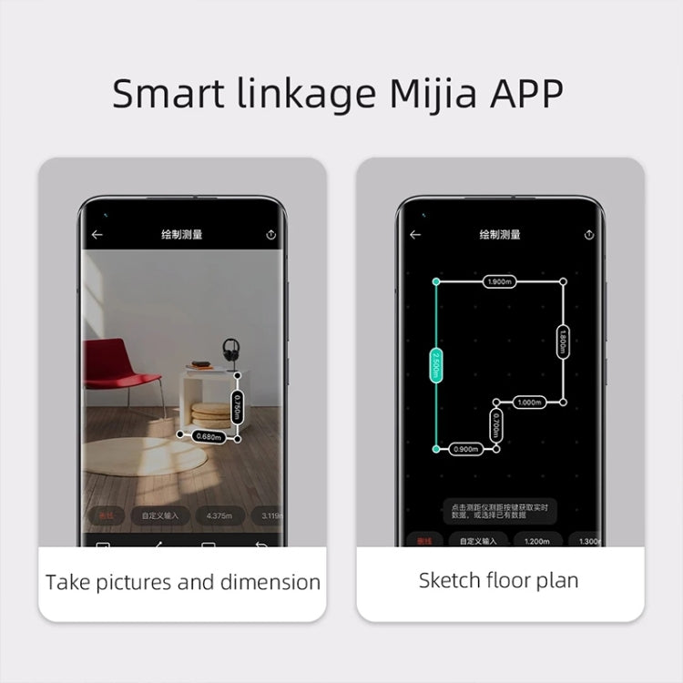 Original Xiaomi Mijia LCD Display Intelligenter Laser-Entfernungsmesser