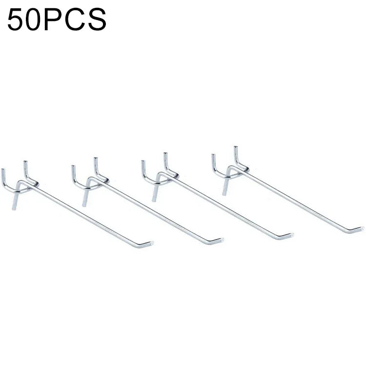 10 Stück Lochplatten für Supermarkt-Bekleidungsgeschäfte, Lochabstand: 2,5 cm, Länge: 15 cm, Drahtdurchmesser: 3,3 mm, Länge: 15 cm