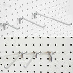 10 Stück Lochplatten für Supermarkt-Bekleidungsgeschäfte, Lochabstand: 2,5 cm, Länge: 15 cm, Drahtdurchmesser: 3,3 mm, Länge: 15 cm