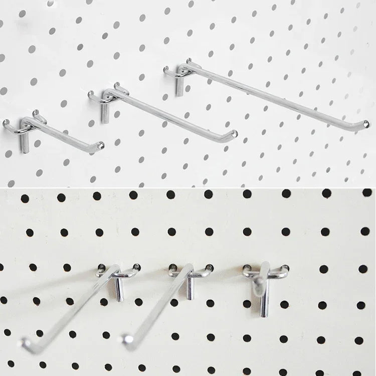 10 Stück Lochplatten für Supermarkt-Bekleidungsgeschäfte, Lochabstand: 2,5 cm, Länge: 15 cm, Drahtdurchmesser: 3,3 mm, Länge: 15 cm