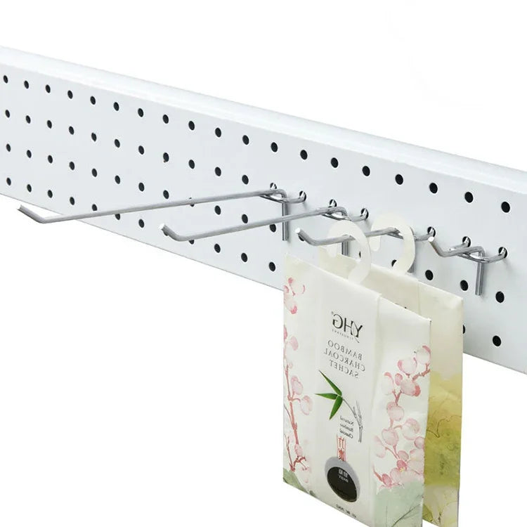 10 Stück Lochplatten für Supermarkt-Bekleidungsgeschäfte, Lochabstand: 2,5 cm, Länge: 15 cm, Drahtdurchmesser: 3,3 mm, Länge: 15 cm