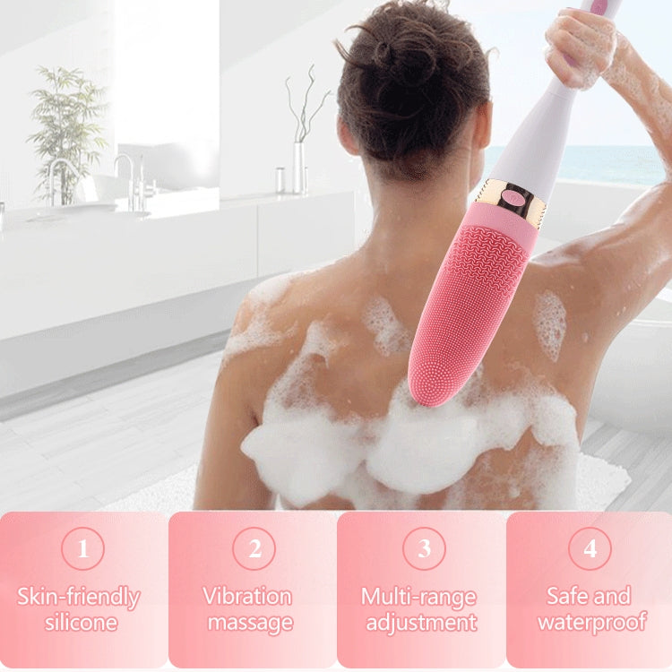 CNaier AE-8381 Wasserdichte Vibrations-Silikon-Elektro-Massage-Körperbürste für den Haushalt