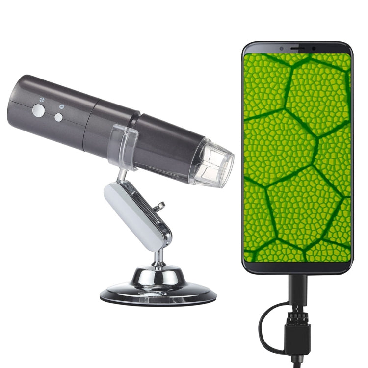 50X~1000X Vergrößerung HD Bildsensor 1920x1080P USB WiFi Digitalmikroskop mit 8 LED & professionellem Ständer