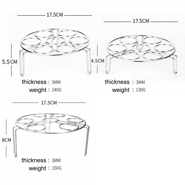 Dampfgarkorb, Dampfeinsatz für Instant Pot Schnellkochtopf, Durchmesser: 17,5 cm, Höhe: 8 cm
