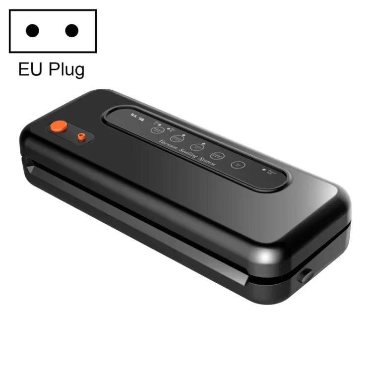 Haushalts-Vakuumiergerät für Lebensmittel, Folienschweißgerät, EU-Stecker, Lebensmittel-EU-Stecker (Schwarz), Lebensmittel-EU-Stecker (Weiß)