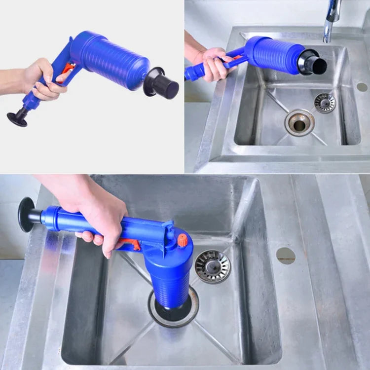 Küchen- und Toiletten-Abflussreiniger, Hochdruck-Luftdruckreiniger für Spülen, Pümpel zur Beseitigung von Verstopfungen, Druckabflussrohre
