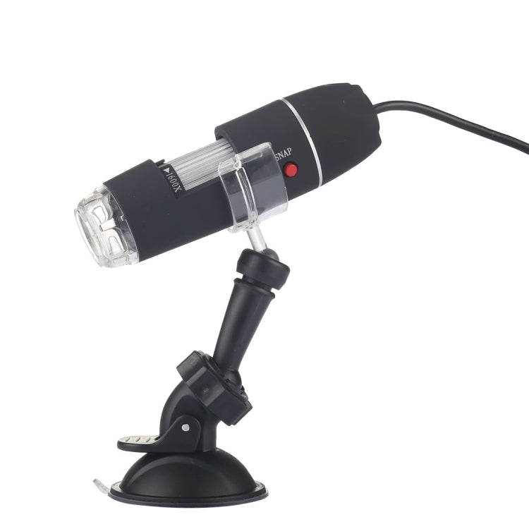 1600X Vergrößerung HD 0,3MP Bildsensor 2 in 1 USB Digitalmikroskop mit 8 LED & Professionellem Stativ, 1600X