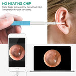 i95 3-in-1 USB Ohr-Endoskop Inspektions HD 0,3MP Kamera Visueller Ohrenschmalz-Entferner für OTG Android-Smartphones & PC & MacBook, 1,75m Kabellänge, 3-in-1 Weiß 0,3MP