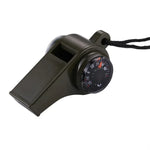 3-in-1 Outdoor Mini-Multifunktions-Tragetasche Überlebenspfeife Kompass Thermometer, H3-1