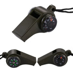 3-in-1 Outdoor Mini-Multifunktions-Tragetasche Überlebenspfeife Kompass Thermometer, H3-1