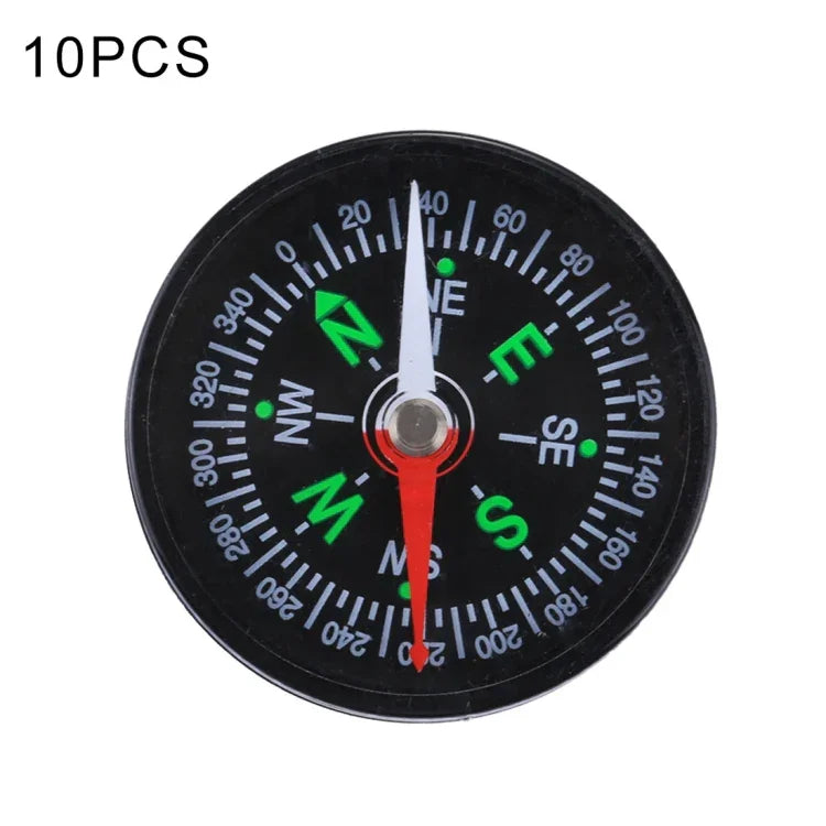 10 STÜCK 40mm Outdoor Sport Camping Wandern Zeiger Führer Kunststoff Kompass Wanderer Navigation, Zufällige Farblieferung, 40mm