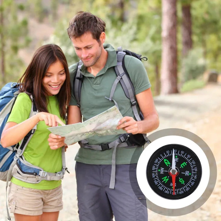 10 STÜCK 40mm Outdoor Sport Camping Wandern Zeiger Führer Kunststoff Kompass Wanderer Navigation, Zufällige Farblieferung, 40mm