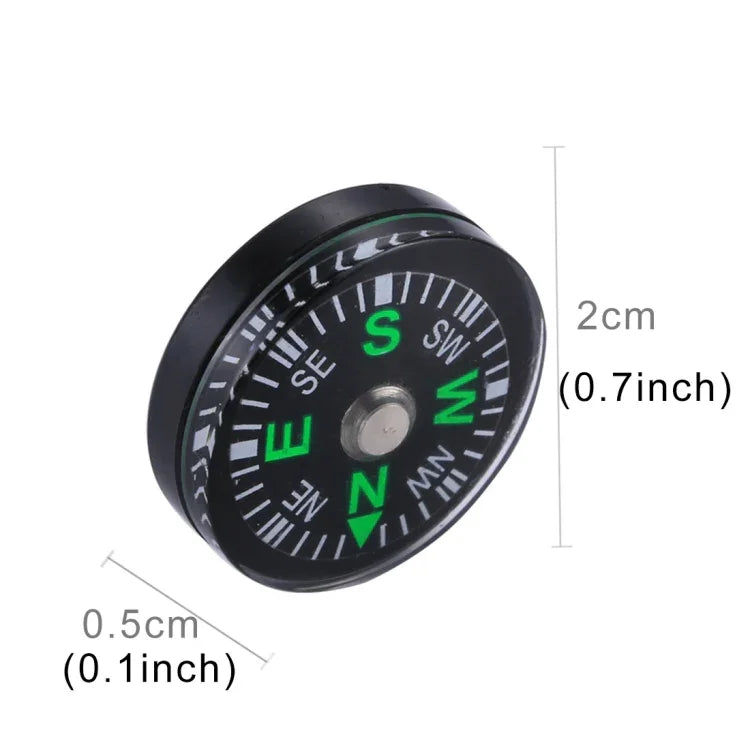 20 STÜCK 20mm Outdoor Sport Camping Wandern Zeiger Guider Kunststoff Kompass Wanderer Navigation, zufällige Farblieferung, 20mm