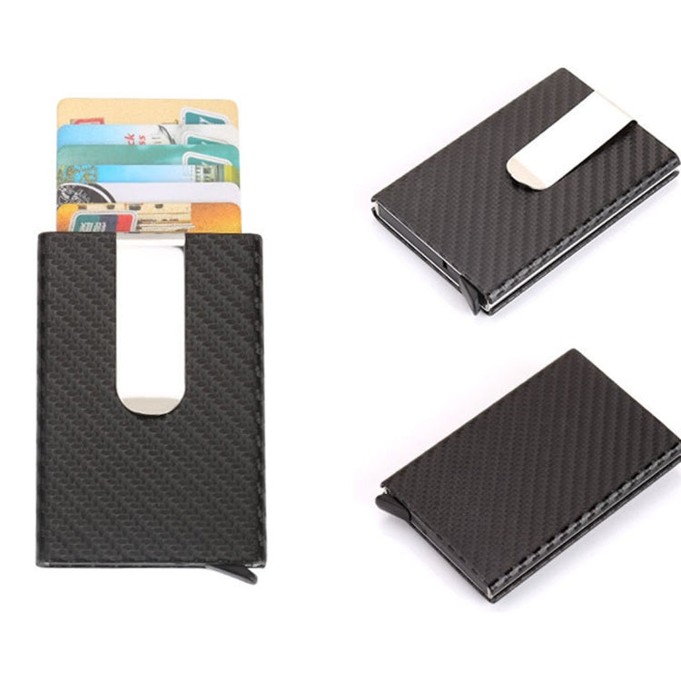 Kohlefaser Antimagnetische Uni-Kreditkartenhalter Geldscheinklammer Brieftasche, Größe: 10*6.6cm