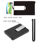 Kohlefaser Antimagnetische Uni-Kreditkartenhalter Geldscheinklammer Brieftasche, Größe: 10*6.6cm