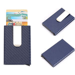 Kohlefaser Antimagnetische Uni-Kreditkartenhalter Geldscheinklammer Brieftasche, Größe: 10*6.6cm