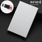 Antimagnetischer Edelstahl PU Visitenkartenhalter Kreditkartenetui, Größe: 10*6.2*0.8cm