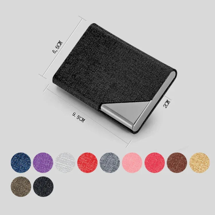 Visitenkartenetui aus Metall mit Orakelknochen-Textur, Brieftasche, Kreditkarten- und Ausweishalter, zufällige Farbe, Orakelknochen-Textur