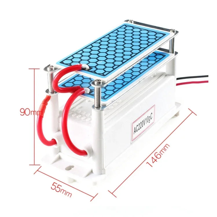 High Temperature Ceramic Plate Integrated Ozone Generator 220V 10g Air Purifier, AC 220V 10G