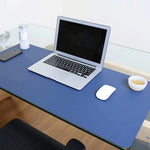 Multifunction Business Double Sided PU Leather Mouse Pad Keyboard Pad Table Mat Computer Desk Mat, Size: 90 x 45cm, Size: 90 x 45cm(Black Red), Size: 90 x 45cm, Size: 90 x 45cm(Green + Silver), Size: 90 x 45cm(Blue + Yellow), Size: 90 x 45cm(Silver Grey)
