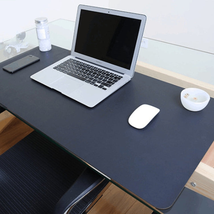Multifunktionales Business doppelseitiges PU-Leder Mauspad Tastaturunterlage Tischmatte Computertischmatte, Größe: 120 x 60cm, Größe: 120 x 60cm(Schwarz Rot), Größe: 120 x 60cm, Größe: 120 x 60cm(Grün + Silber), Größe: 120 x 60cm(Blau + Gelb)