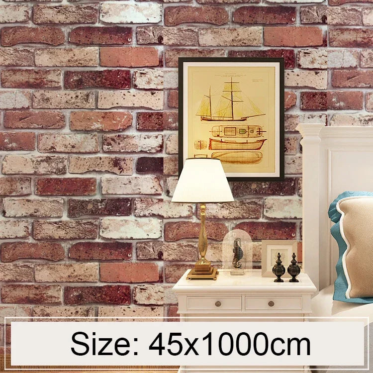 Cloud Brick Creative 3D Steinziegel Dekoration Tapetenaufkleber Schlafzimmer Wohnzimmer Wand Wasserdichte Tapetenrolle, Größe: 45 x 1000cm, Cloud Brick