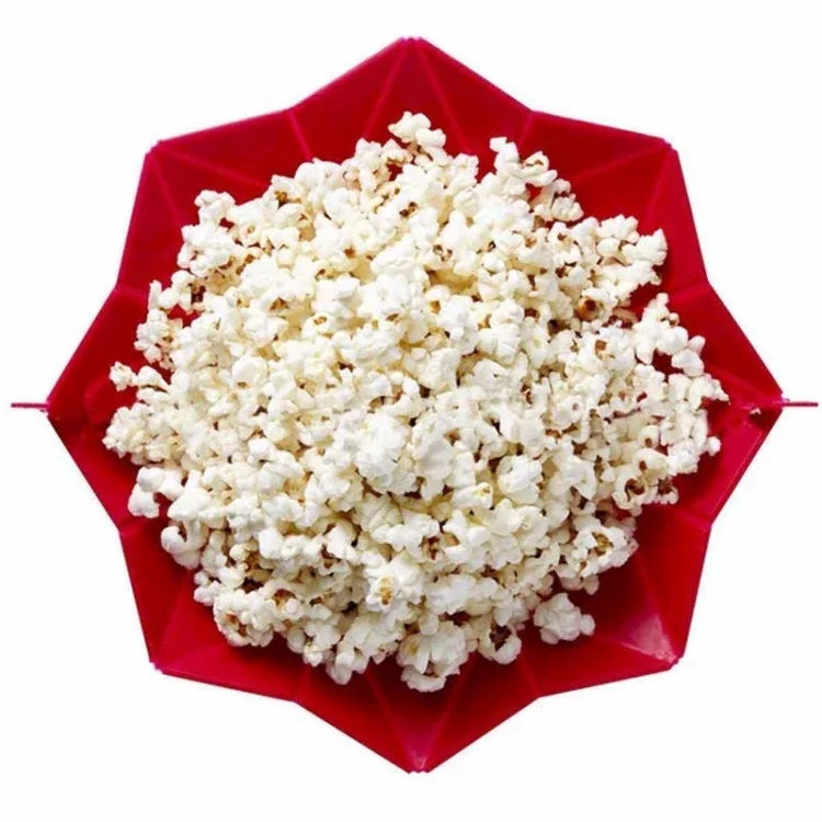 2 Stück kreative, faltbare Popcorn-Maschinen aus Silikon für die Mikrowelle, faltbares Silikon