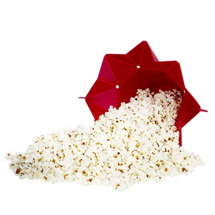 2 Stück kreative, faltbare Popcorn-Maschinen aus Silikon für die Mikrowelle, faltbares Silikon