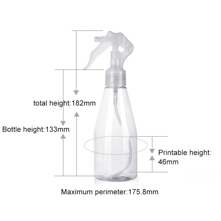 Auslaufsichere Sprühflaschen aus Kunststoff mit Sprühkopf, 200 ml