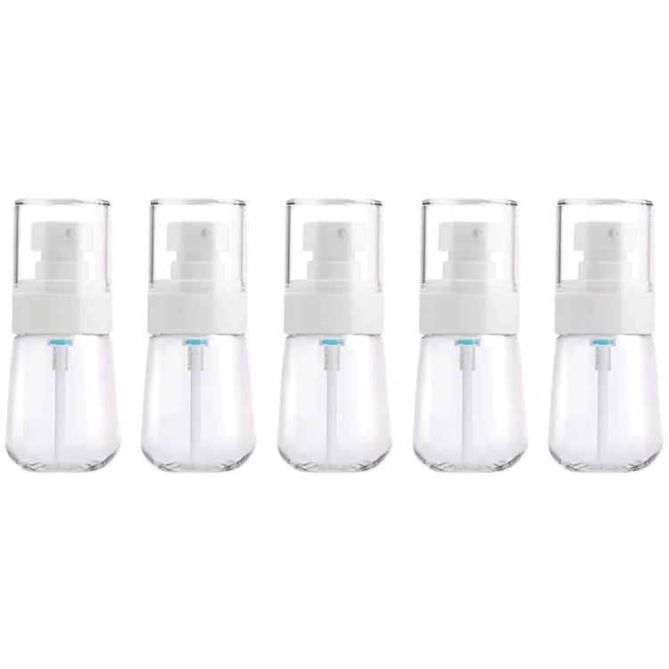 5 Stück auslaufsichere Reiseflaschen aus Kunststoff, tragbares Reisezubehör, kleine Flaschenbehälter, 30 ml