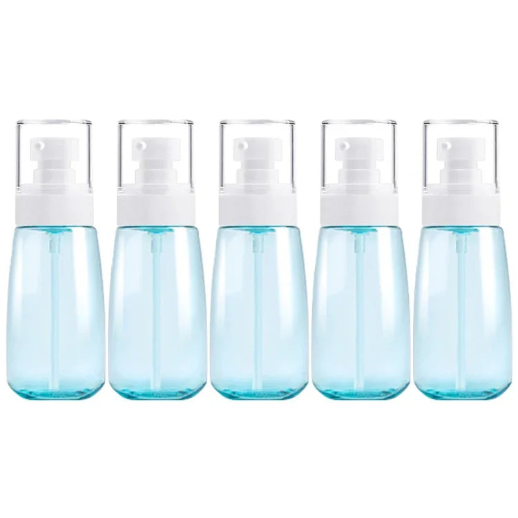 5er-Pack auslaufsichere Reiseflaschen aus Kunststoff, tragbares Reisezubehör, kleine Flaschenbehälter, 60 ml