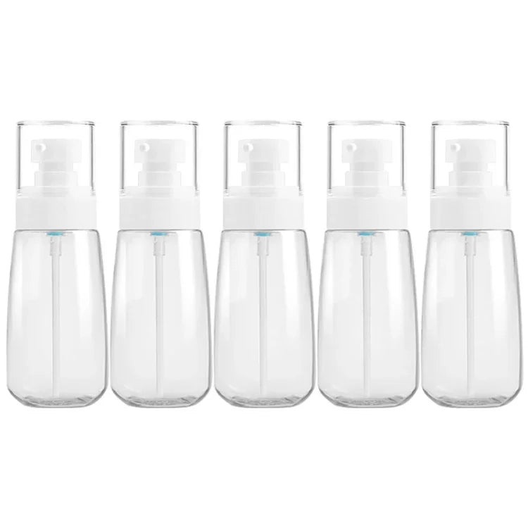 5er-Pack auslaufsichere Reiseflaschen aus Kunststoff, tragbares Reisezubehör, kleine Flaschenbehälter, 60 ml