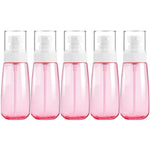 5 Stück auslaufsichere Reiseflaschen aus Kunststoff, tragbares Reisezubehör, kleine Flaschenbehälter, 100 ml