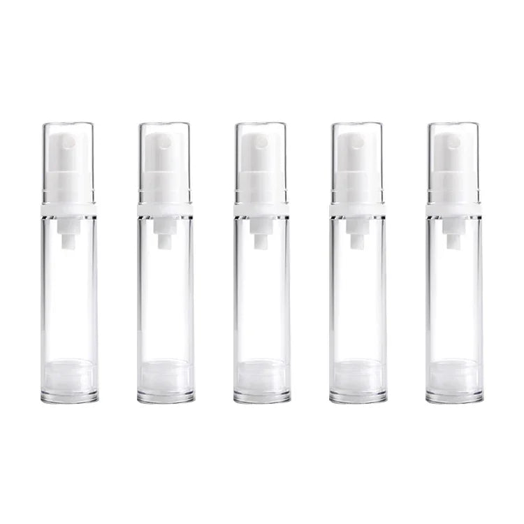 5 Stück tragbare, luftdichte Vakuum-Pumpflaschen für feinen Parfümnebel, 10 ml, 10 ml