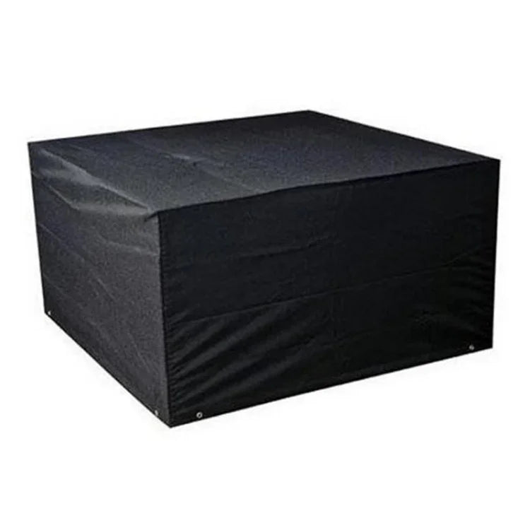 UV-beständige, wasserdichte und staubdichte Schutzhülle aus 210D Oxford-Gewebe für Klapptische und Stühle im Außenbereich, Größe: 213 x 132 x 74 cm (Schwarz), Größe: 213 x 132 x 74 cm