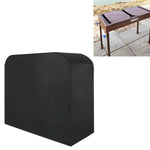 UV-beständige, wasserdichte und staubdichte Faltabdeckung aus 210D Oxford-Gewebe für Gas-, Holzkohle- und Elektrogrills im Freien, Größe: 190 x 71 x 117 cm (Schwarz), Größe: 190 x 71 x 117 cm