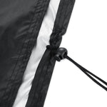 UV-beständige, wasserdichte und staubdichte Faltabdeckung aus 210D Oxford-Gewebe für Gas-, Holzkohle- und Elektrogrills im Freien, Größe: 190 x 71 x 117 cm (Schwarz), Größe: 190 x 71 x 117 cm