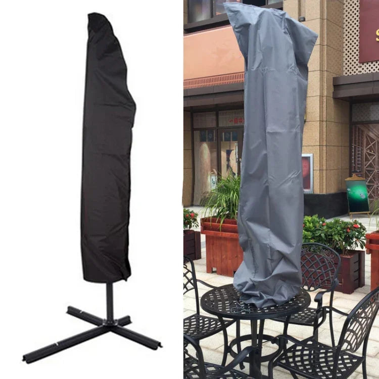 Schutzhülle aus faltbarem, UV-beständigem 210D Oxford-Gewebe für Sonnenschirme im Außenbereich, Größe: 57 x 48 x 25 cm (Schwarz), Größe: 57 x 48 x 25 cm