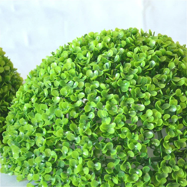 Künstliche Aglaia Odorata Pflanzenkugel Topiary Hochzeit Event Heim Outdoor Dekoration Hängendes Ornament, Durchmesser: 22 cm, 22 cm