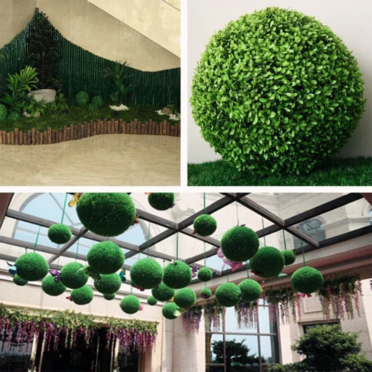 Künstliche Aglaia Odorata Pflanzenkugel Topiary Hochzeit Event Heim Outdoor Dekoration Hängendes Ornament, Durchmesser: 22 cm, 22 cm