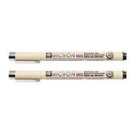 2 St. Archiv-Pigmenttusche Zeichen-Fineliner Stifte Feder Manga Micron Stift, 0,5 mm, 0,25 mm, 0,3 mm, 0,35 mm, 0,45 mm