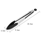 12 Zoll Silikon-Anti-Rutsch-Speise-Brot-Grillzange BBQ Clip Zange Küchenwerkzeuge, 12 Zoll Schwarz, 12 Zoll Rot