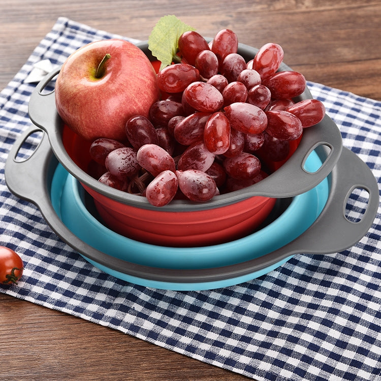 Kreativer Klappbarer Obst- und Gemüseaufbewahrungskorb Abtropfkorb, L, Größe: 29.5*23.5*10cm, Größe: L