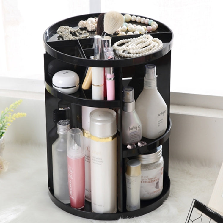 360° drehbarer, funktionaler Kosmetikbehälter, Make-up-Organizer, umweltfreundliche Aufbewahrungsbox, Größe: 23 x 31 cm