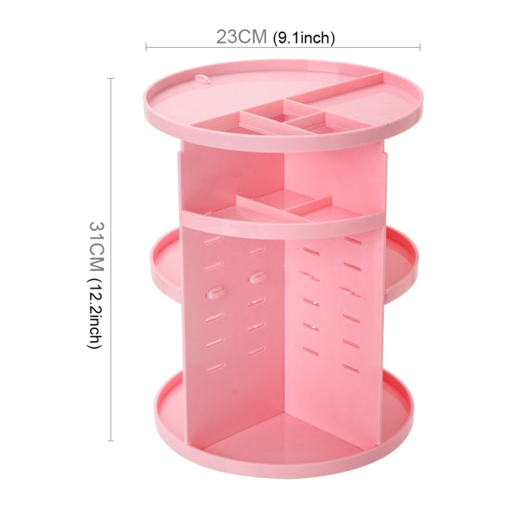 360° drehbarer, funktionaler Kosmetikbehälter, Make-up-Organizer, umweltfreundliche Aufbewahrungsbox, Größe: 23 x 31 cm