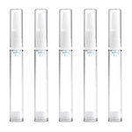 5 Stück durchsichtige, leere, tragbare, wiederbefüllbare Kunststoff-Pumpflaschen für unterwegs, 15 ml, 15 ml