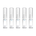 5 Stück durchsichtige, leere, tragbare, wiederbefüllbare Kunststoff-Pumpflaschen für unterwegs, 5 ml, 5 ml