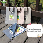 Wasserdichte und staubdichte Canvas-Dokumententasche mit Kaktusmuster und Reißverschluss, tragbare Aufbewahrungstasche, zufällige Stil-Lieferung, P156