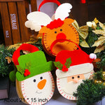 Kreativer Cartoon-Weihnachtsschmuck im neuen Stil, Weihnachtsmann-Geschenktasche, Vliesstoff-Apfel-Geschenktaschen